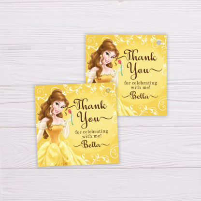 Beauty and the Beast Belle Thank You Card