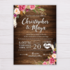 Rustic Bohemian Wedding Invitation