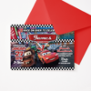 Cars Lightning McQueen Birthday Invitation