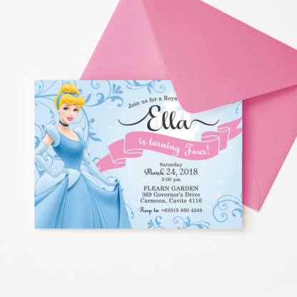 Cinderella Birthday Invitation
