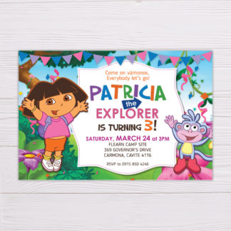 Dora the Explorer Invitation