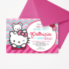 Hello Kitty Invitation - Pink