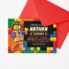 Customized/Personalized Lego Invitation