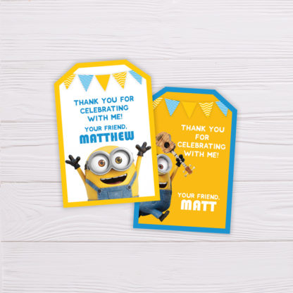 Minions Thank You Card