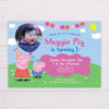 Peppa Pig Invitation with Picture