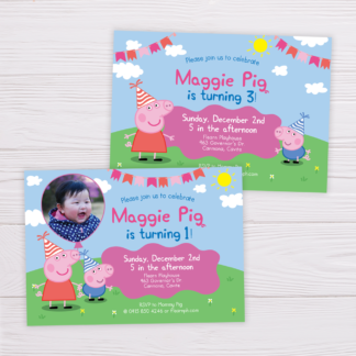 Peppa Pig Invitation
