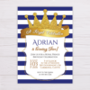 Royal Prince Invitation - Blue
