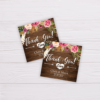 Rustic Bohemian Wedding Invitation - Thank You Card/Favor Tag