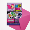 Teen Titans Go! Birthday Invitation for Girls