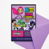 Teen Titans Go! Birthday Invitation for Girls