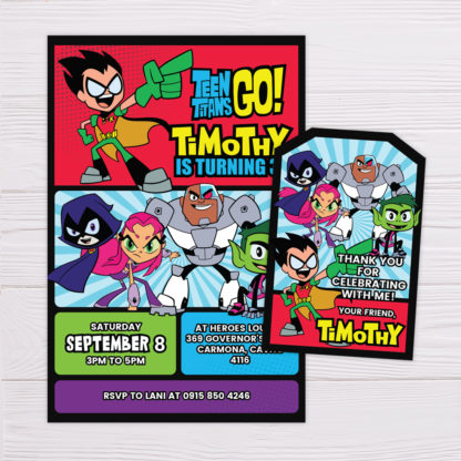 Teen TItans Go! Invitation