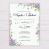Lavender Wedding Invitation
