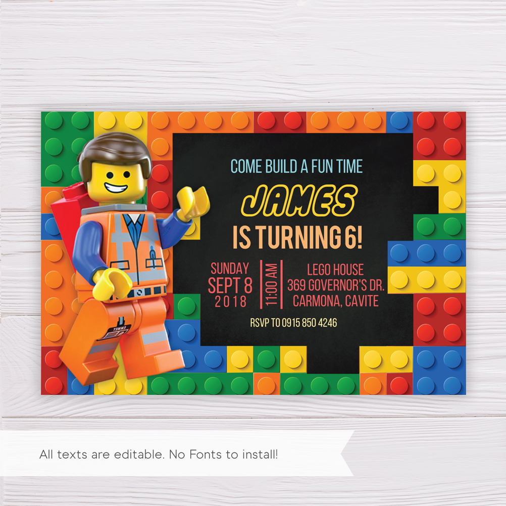 Editable Lego Certificate Template : Powerpoint Template ...