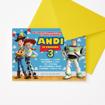 Toy Story Birthday Invitation