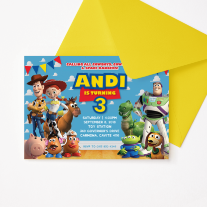 Toy Story Birthday Invitation