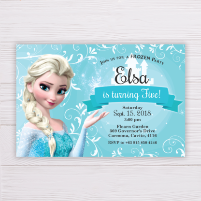 Frozen Elsa Invitation Template