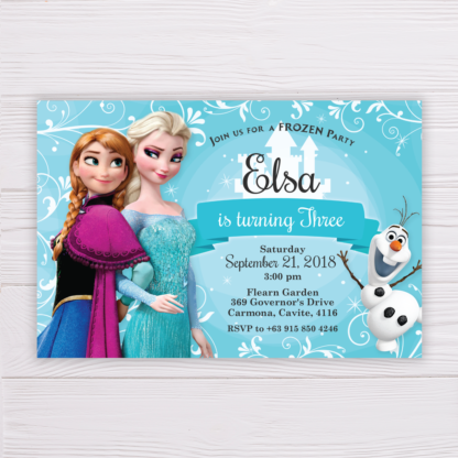 Frozen Invitation Template