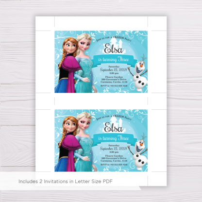 Frozen Invitation Template