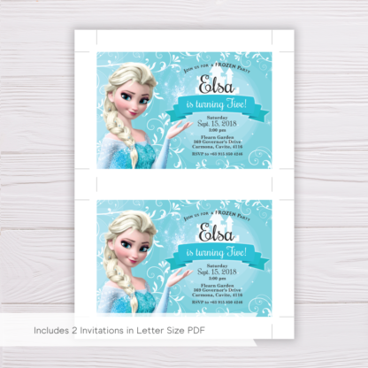Frozen Elsa Invitation Template