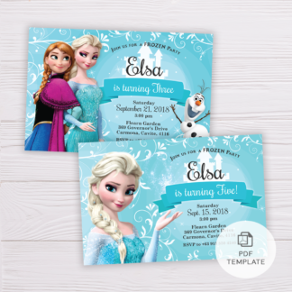 Frozen Invitation Template | Elsa Invitation Template