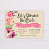 Bridal Shower Invitation - Let's Shower the Bride