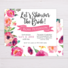 Bridal Shower Invitation - Let's Shower the Bride
