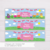 Peppa Pig Water Bottle Labels