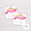 Pink Princess Royal Thank You Card Template