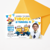 Minions Invitation with Picture
