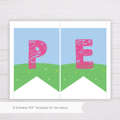 Peppa Pig Birthday Party Banner