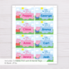 Peppa Pig Birthday Party Name Tag Template