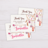 Pink Bohemian Thank You Card