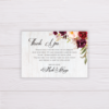 Rustic Wedding Invitation Set - Maroon/Red/Blush Flowers, Floral