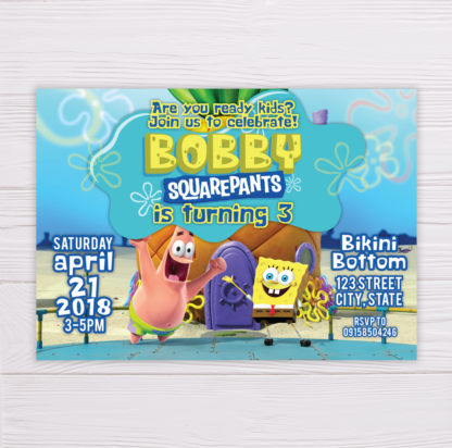 SpongeBob SquarePants Invitation