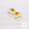 Sunflower Birthday Thank You Tag