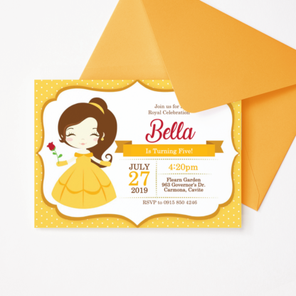 Baby Belle Birthday Invitation Template