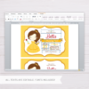 Belle Beauty and the Beast Invitation Template in MS Word