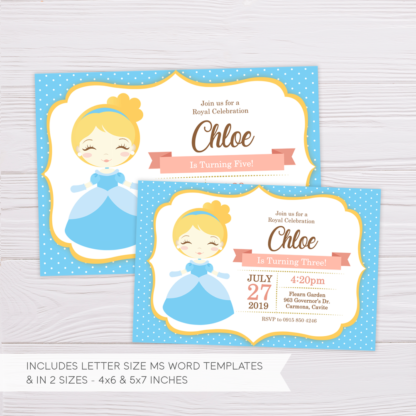 Cinderella Invitation Template