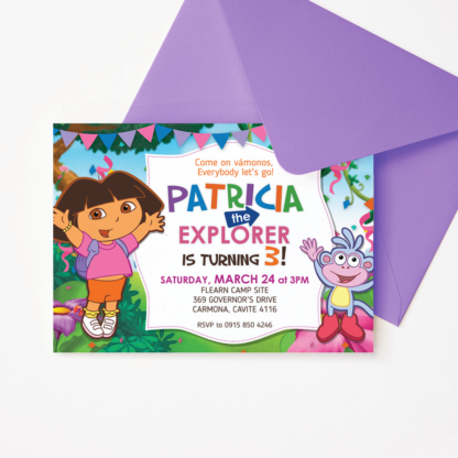Dora the Explorer Birthday Invitation