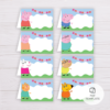 Peppa Pig Party Food Label Template