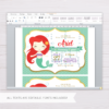 Princess Ariel Little Mermaid Invitation Template in MS Word