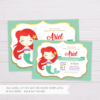 Princess Ariel Little Mermaid Invitation Template