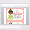 Princess Tiana The Frog and the Princess Invitation Template in MS Word