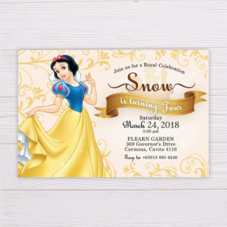 Snow White Invitation