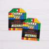 Superheroes Lego Thank You Card