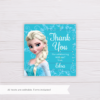 Frozen Elsa Thank You Card Template