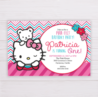 Hello Kitty Invitation Template
