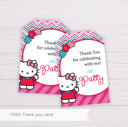 Hello Kitty Thank You Card