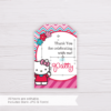 Hello Kitty Thank You Card Template