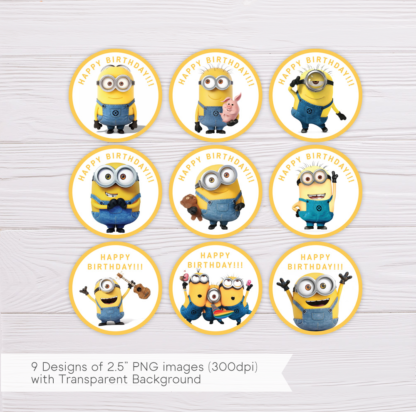 Minions Cupcake Toppers